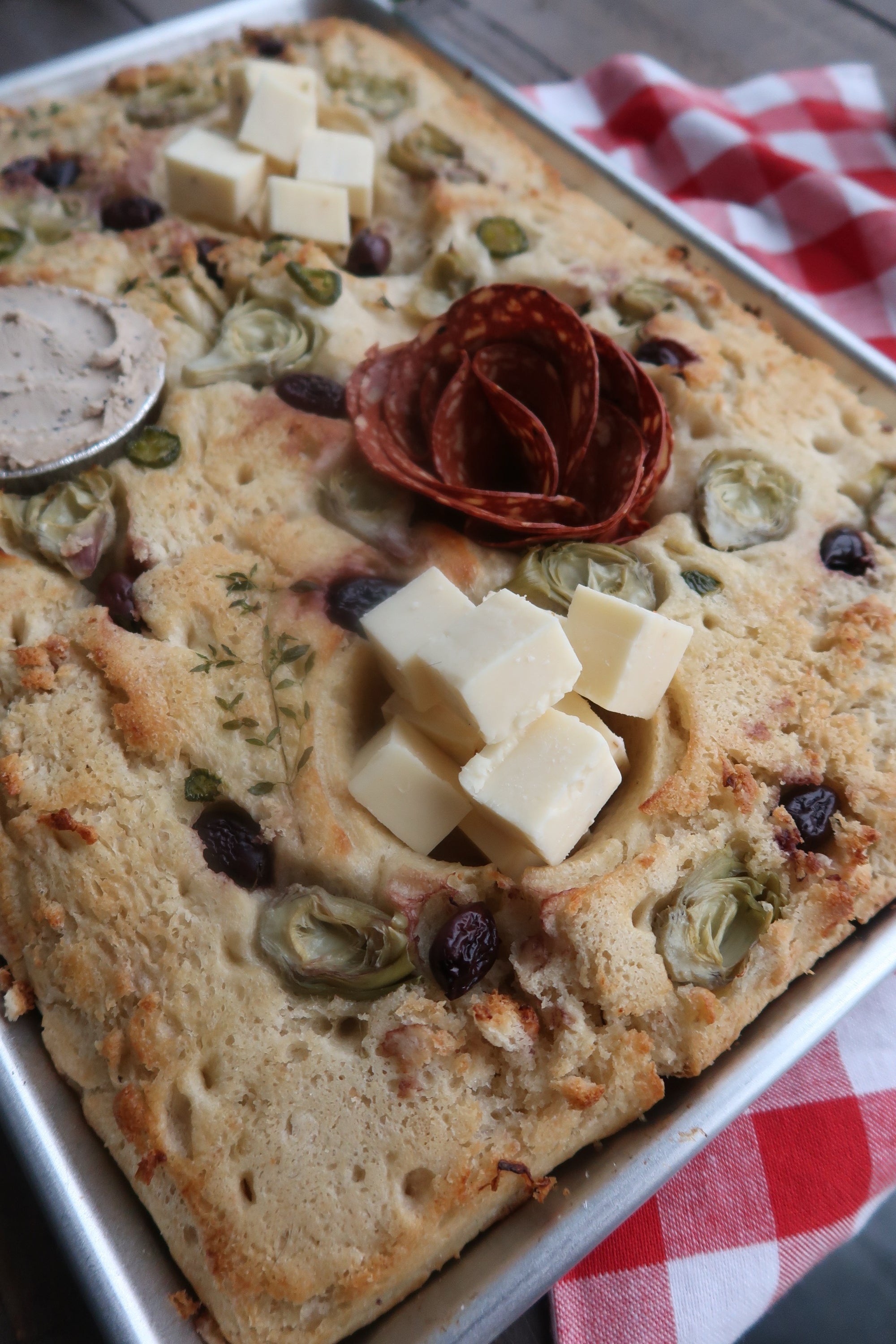 Plant-Based Charcuterie Focaccia: Enjoy Every Bite!