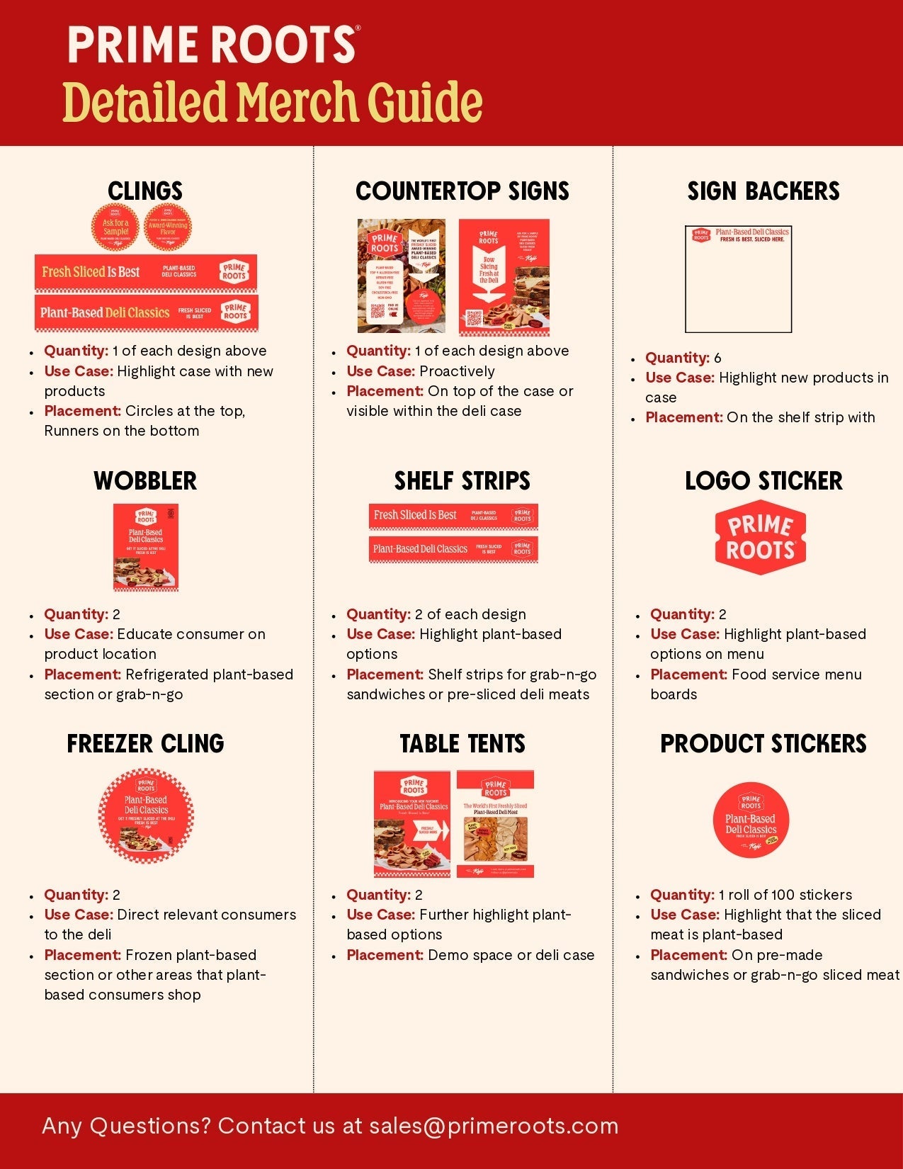 Prime Roots Merchandise Guide